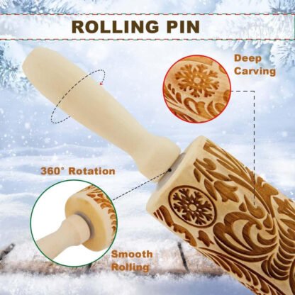 Christmas Sweater Embossed Rolling Pin - Image 6