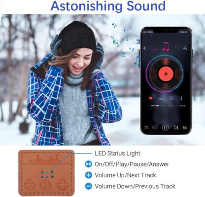 Bluetooth Headphone Beanie - Image 2