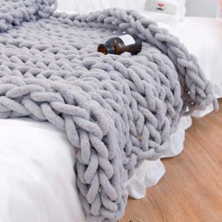 Chunky Knit Blanket Throw