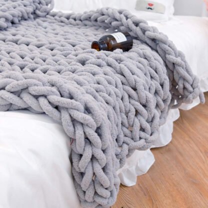 Chunky Knit Blanket Throw