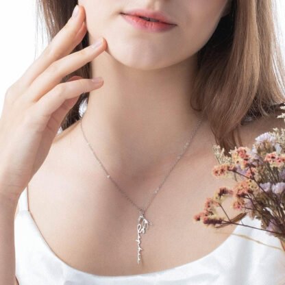 Birthflower Name Necklace - Image 3