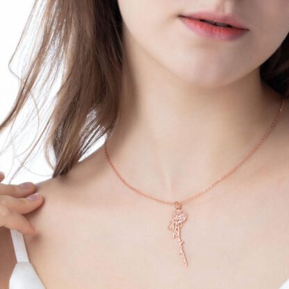 Birthflower Name Necklace - Image 7