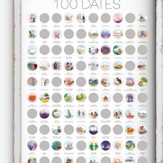 100 Dates Scratch-off Poster
