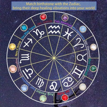 Raw Crystal Zodiac Necklace - Image 2