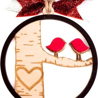 Personalized Lovebirds Ornament