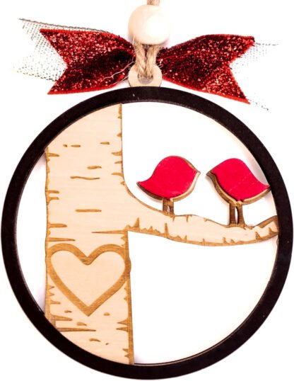 Personalized Lovebirds Ornament