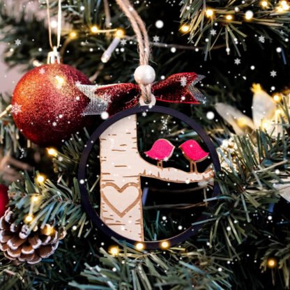 Personalized Lovebirds Ornament - Image 3