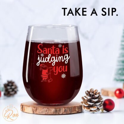 Funny Christmas Wine Glass Flight - Image 5