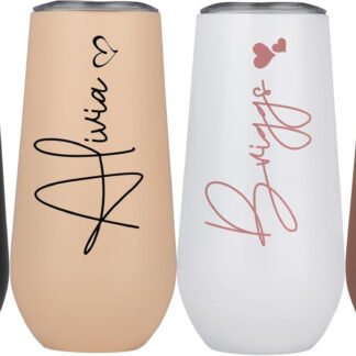 Personalized Stemless Champagne Flute