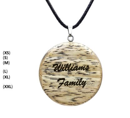 Engraved Wood Photo Necklace - Image 4