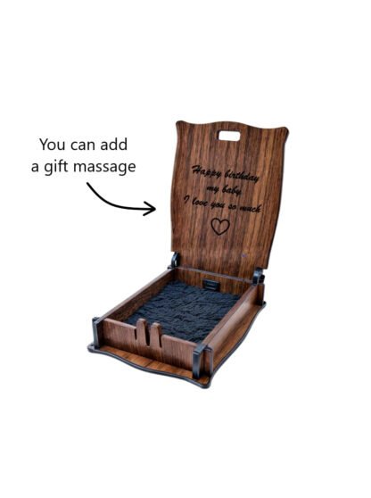 Engraved Wood Photo Necklace - Image 7