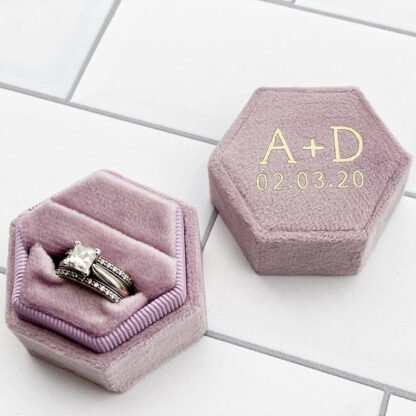 Custom Velvet Ring Box - Image 2