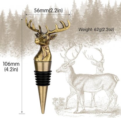 Deer Wine Bottle Stopper - Image 9
