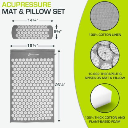 Acupressure Mat and Pillow Set - Image 2