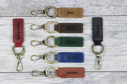 Personalized Leather Keyring - Image 8