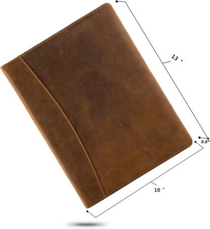 Personalized Leather Steno Pad Cover - Image 3