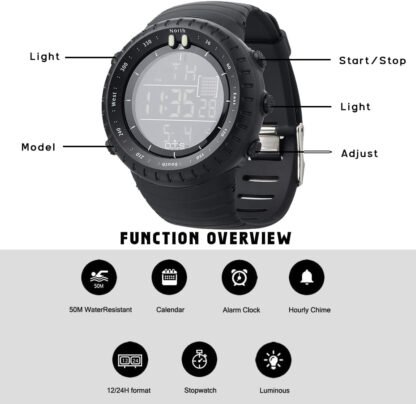 Men’s Waterproof Tactical Watch - Image 6
