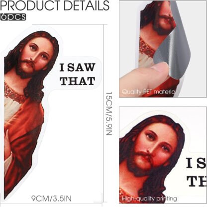 Jesus Is Watching Sticker - Image 2