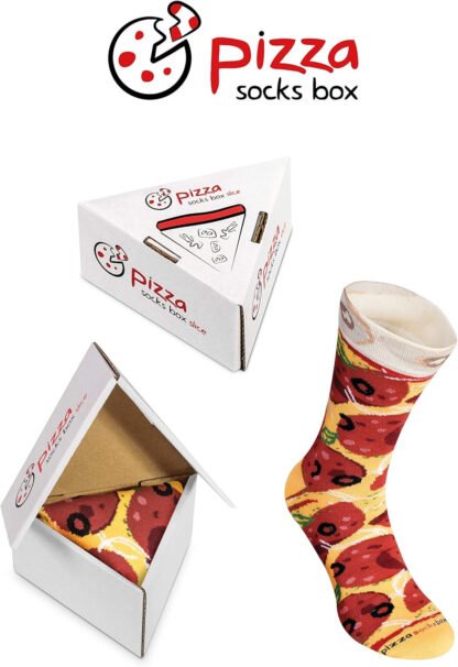 Pizza Socks in a Box - Image 2