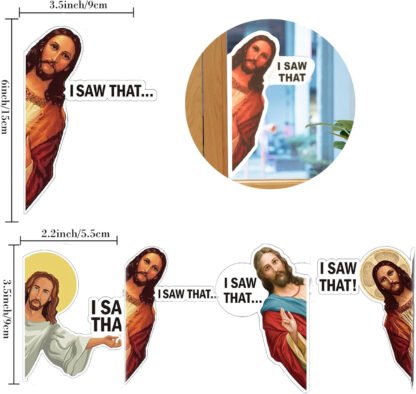 Jesus Is Watching Sticker - Image 2