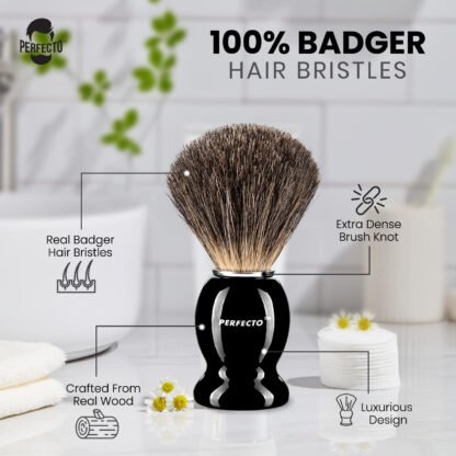 Perfecto Badger Shaving Brush - Image 3