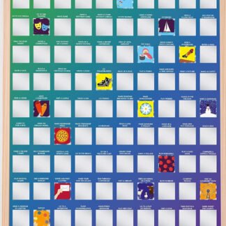 100 Kids Activities Bucket List Scratch Off Poster