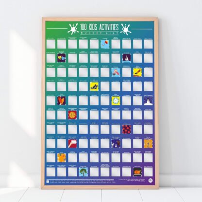 100 Kids Activities Bucket List Scratch Off Poster - Image 2