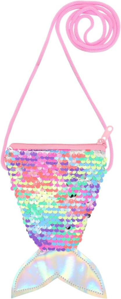 Sequined Mermaid Tail Coin Purse