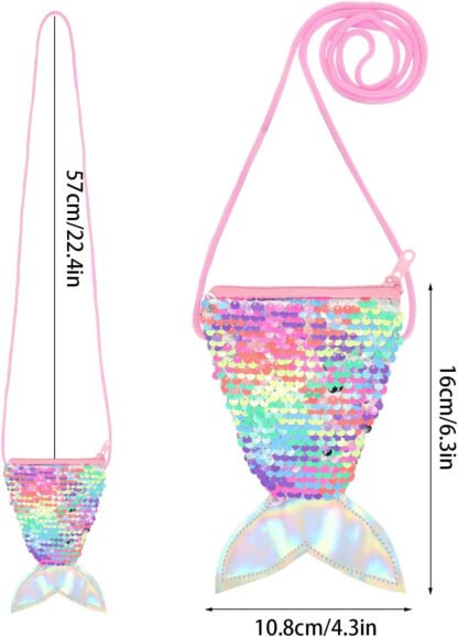 Sequined Mermaid Tail Coin Purse - Image 2