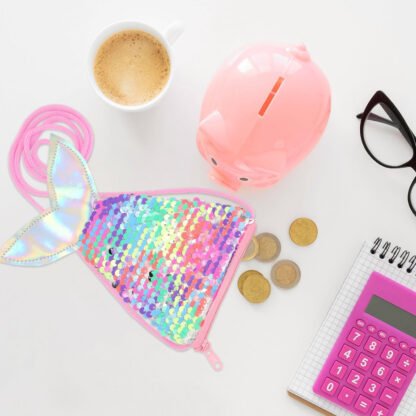 Sequined Mermaid Tail Coin Purse - Image 4