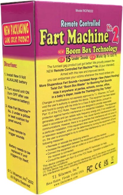 Remote Controlled Fart Machine - Image 7