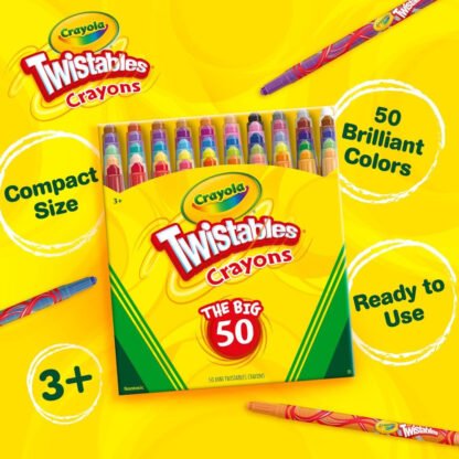 The Big 50 Crayola Twistable Crayons - Image 5