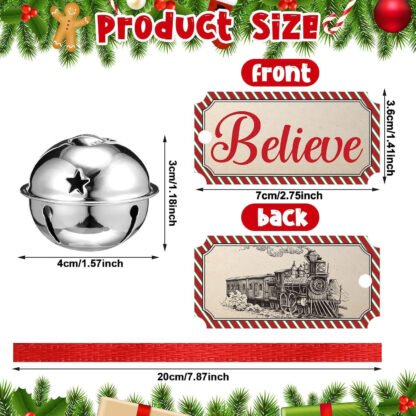 Personalized Christmas Spirit Believe Bell - Image 3