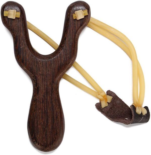 Wood Slingshot with Felt Ammo - Image 3