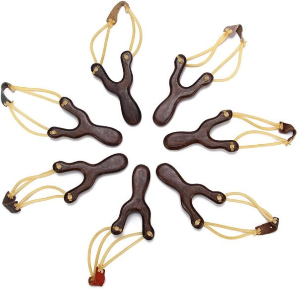 Wood Slingshot with Felt Ammo - Image 5