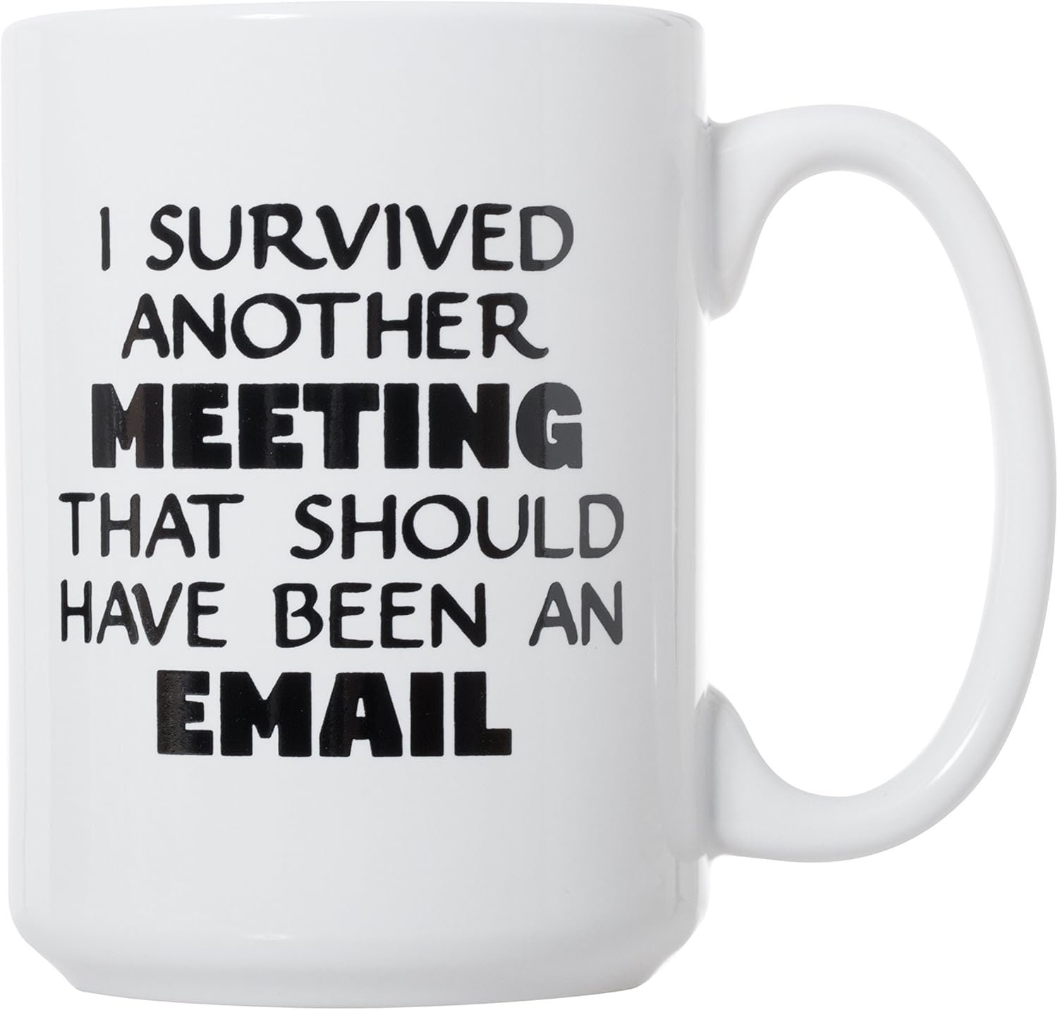 I Survived Another Meeting Coffee Mug - Image 2