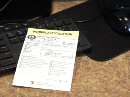 Office Police Workplace Violation Sticky Note - Image 4