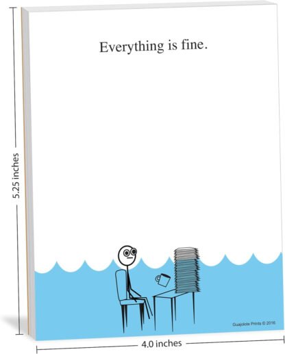 Everything is Fine Paper Note Pad - Image 2