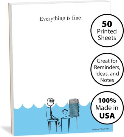 Everything is Fine Paper Note Pad - Image 3